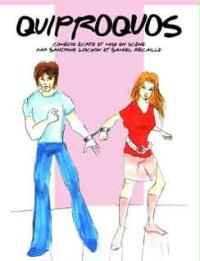 un disegno di un uomo e una donna che si tengono per mano su uno sfondo rosa.