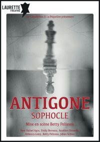 un manifesto per un&#39;opera teatrale intitolata Antigone Sofocle