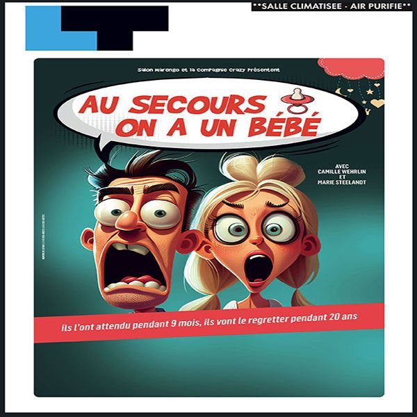 Un homme et une femme sont sur la couverture d'un livre intitulé Au secours d'un bébé