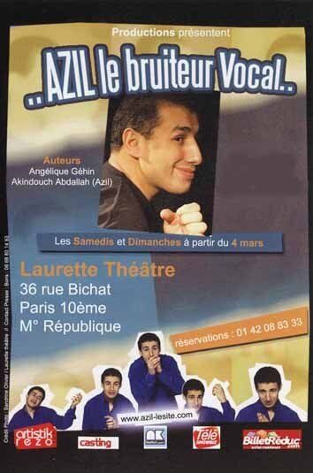 un poster per uno spettacolo intitolato Azille vocal noisemaker