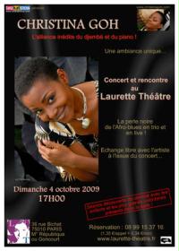 un poster per un concerto di Christina Goh