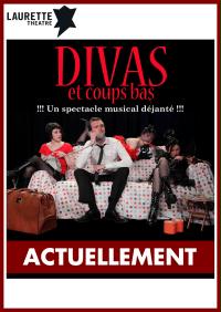 un manifesto per una commedia musicale intitolata Divas and Low Blows