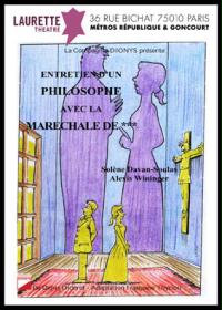 un disegno di una donna in piedi accanto a un uomo e una croce