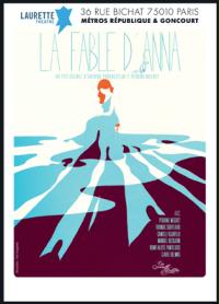 un poster per il tavolo di Anna mostra una donna che attraversa la strada