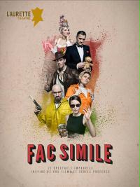 un gruppo di persone sta fianco a fianco su un poster.