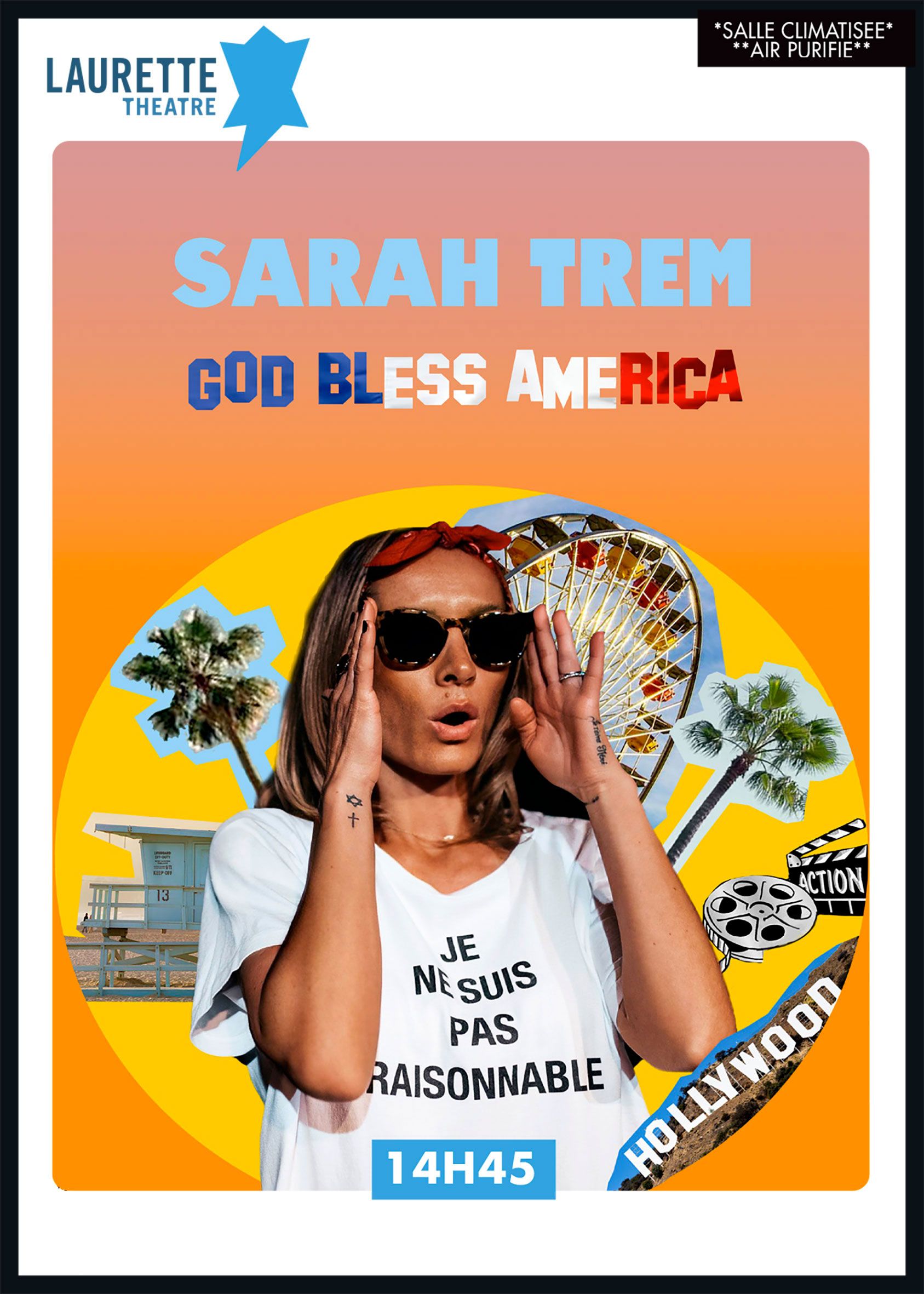 une affiche pour Sarah Tren que Dieu bénisse l'Amérique