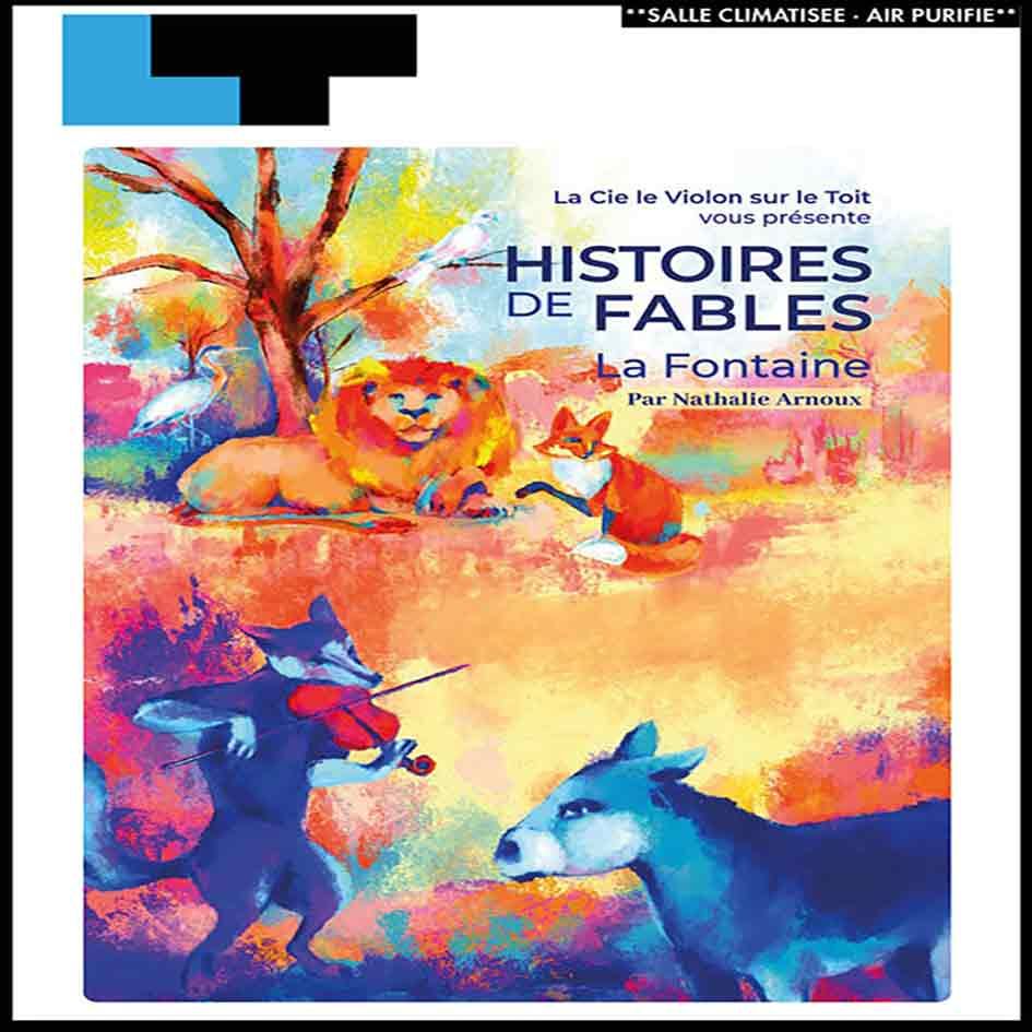 A book titled histoires de fables la fontaine