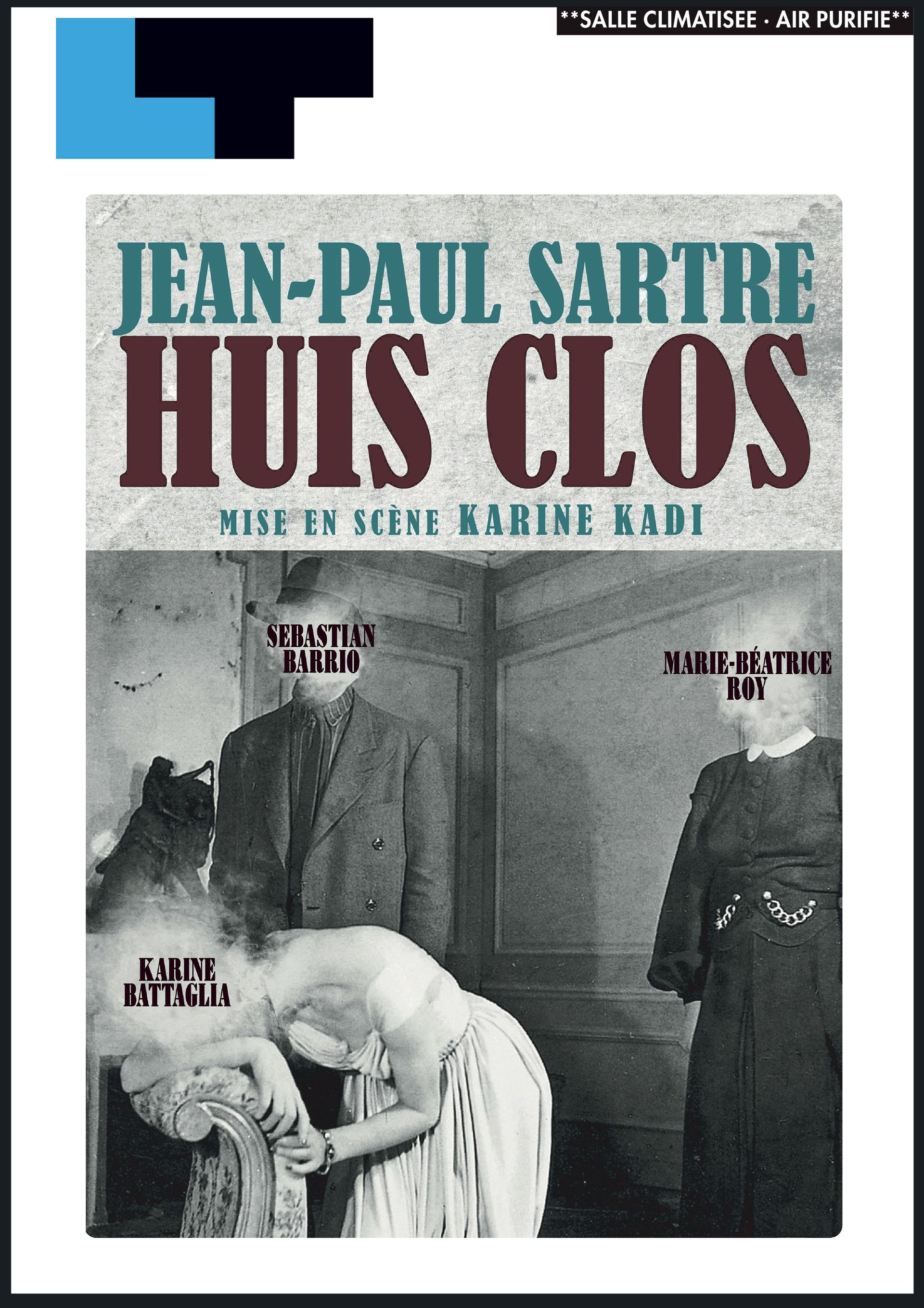 A movie poster for jean-paul sartre huis clos