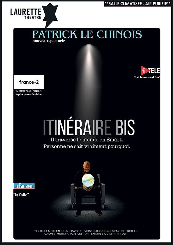 a poster for patrick le chinois titled itinéraire bis