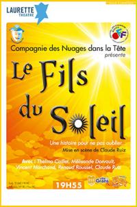 un poster per un&#39;opera teatrale intitolata Il figlio del sole