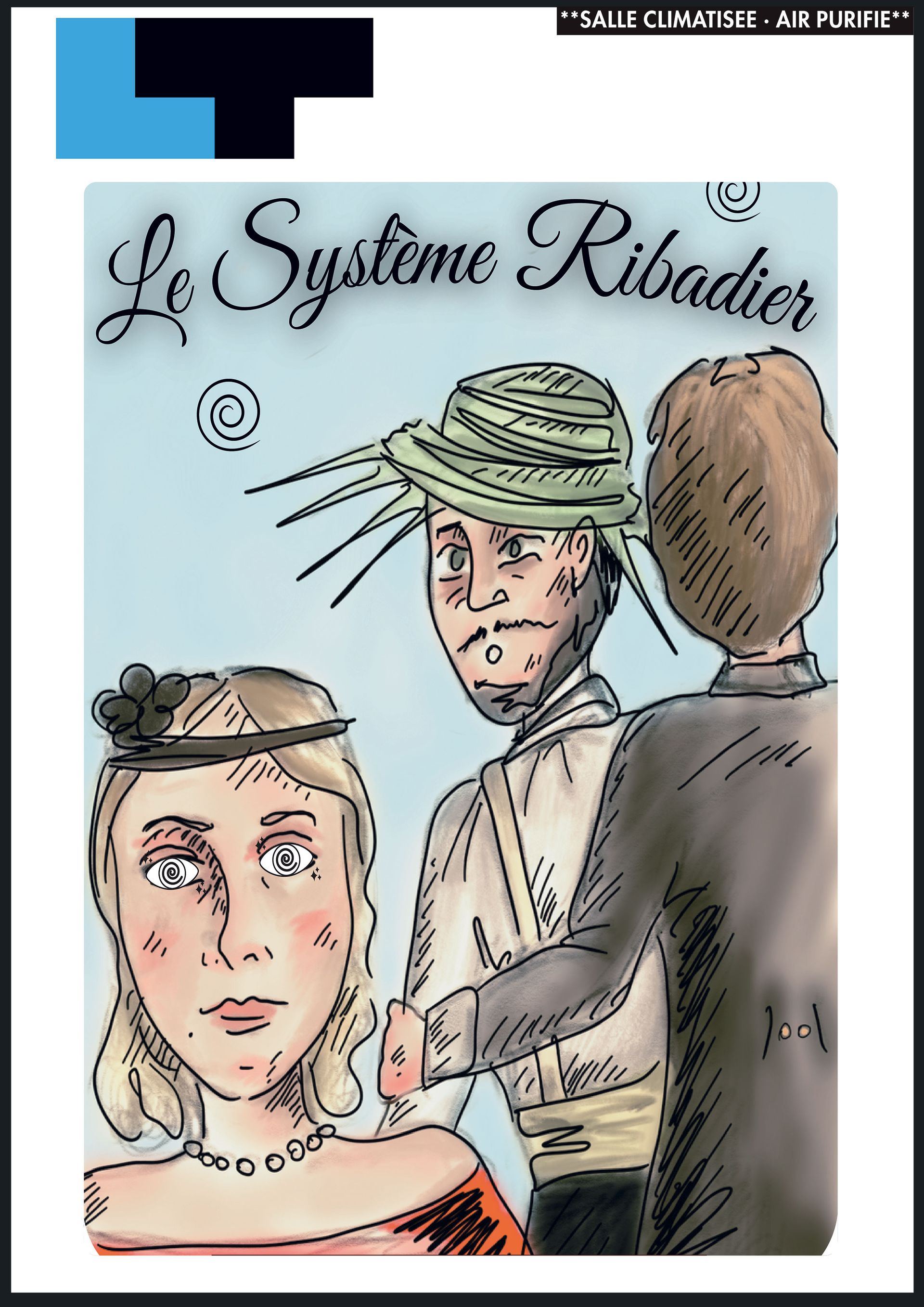 Un dessin d'un homme et d'une femme intitulé le système ribadier