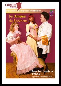 un manifesto per un&#39;opera teatrale intitolata Les amours de fanchette