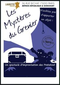 un poster con su scritto i misteri della soffitta