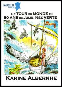 un poster per il giro del mondo in 90 anni di Julie Nee Verte