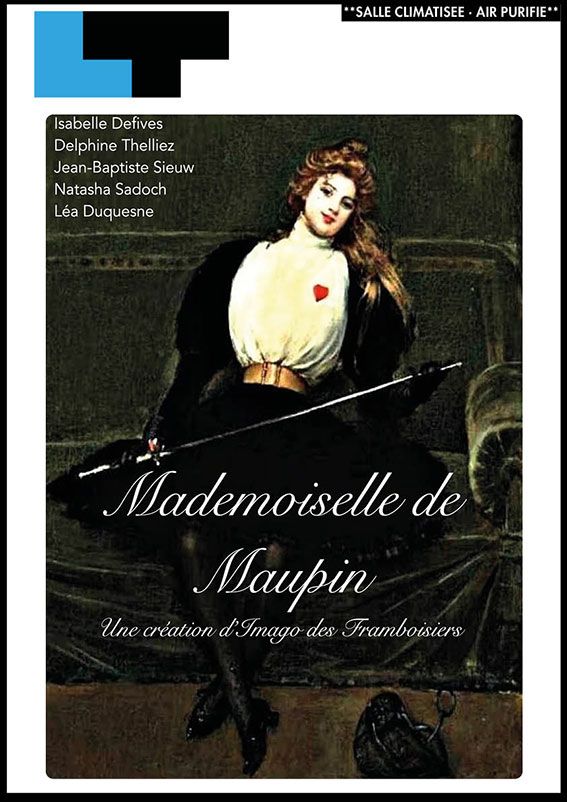 Une affiche pour un film appelé mademoiselle de maupin