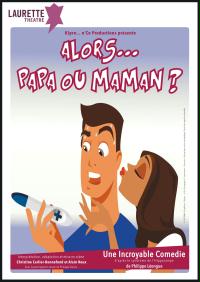 un uomo fa un test di gravidanza mentre una donna lo bacia sulla guancia.