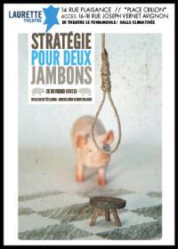 un poster con un maiale e una corda da boia