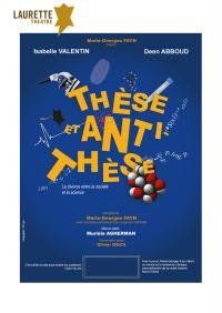 un poster per un&#39;opera teatrale intitolata Questi e anti Questi