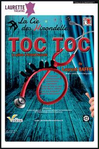 un poster per uno spettacolo intitolato toc toc