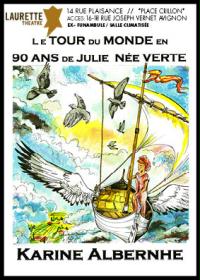 un poster per il giro del mondo in 90 anni di Julie Nee Verte