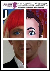 un collage di quattro foto di volti di uomini e donne.