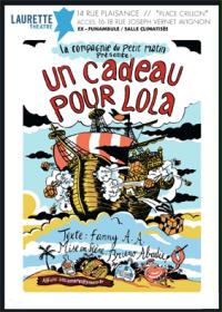 un poster per un pezzo intitolato &quot;Un regalo per Lola&quot;.