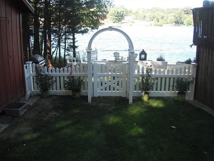 White PVC Fence — Barrington, NH — 125 Maintenance & Fence Inc