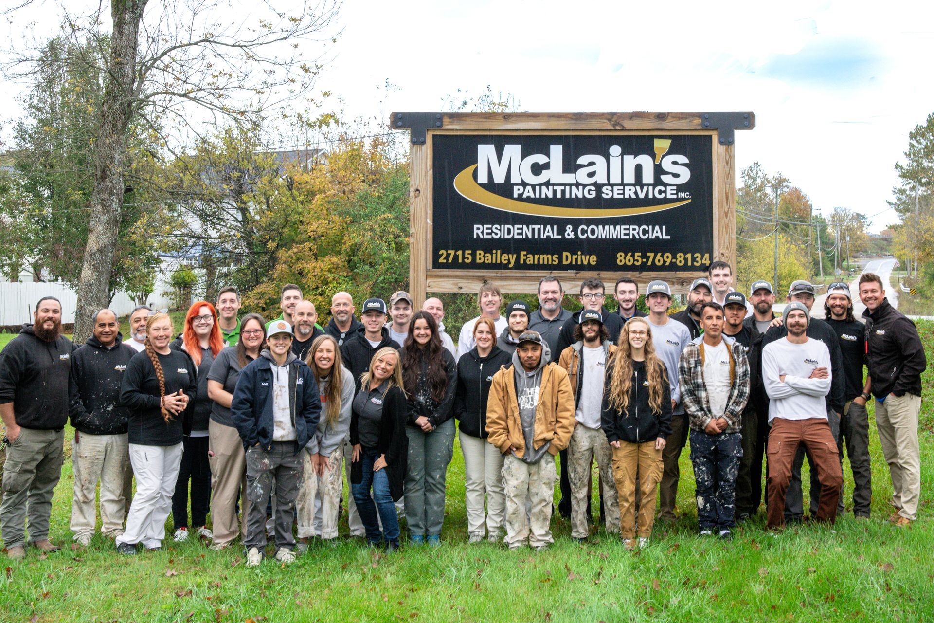 McLains Painting Service team photo