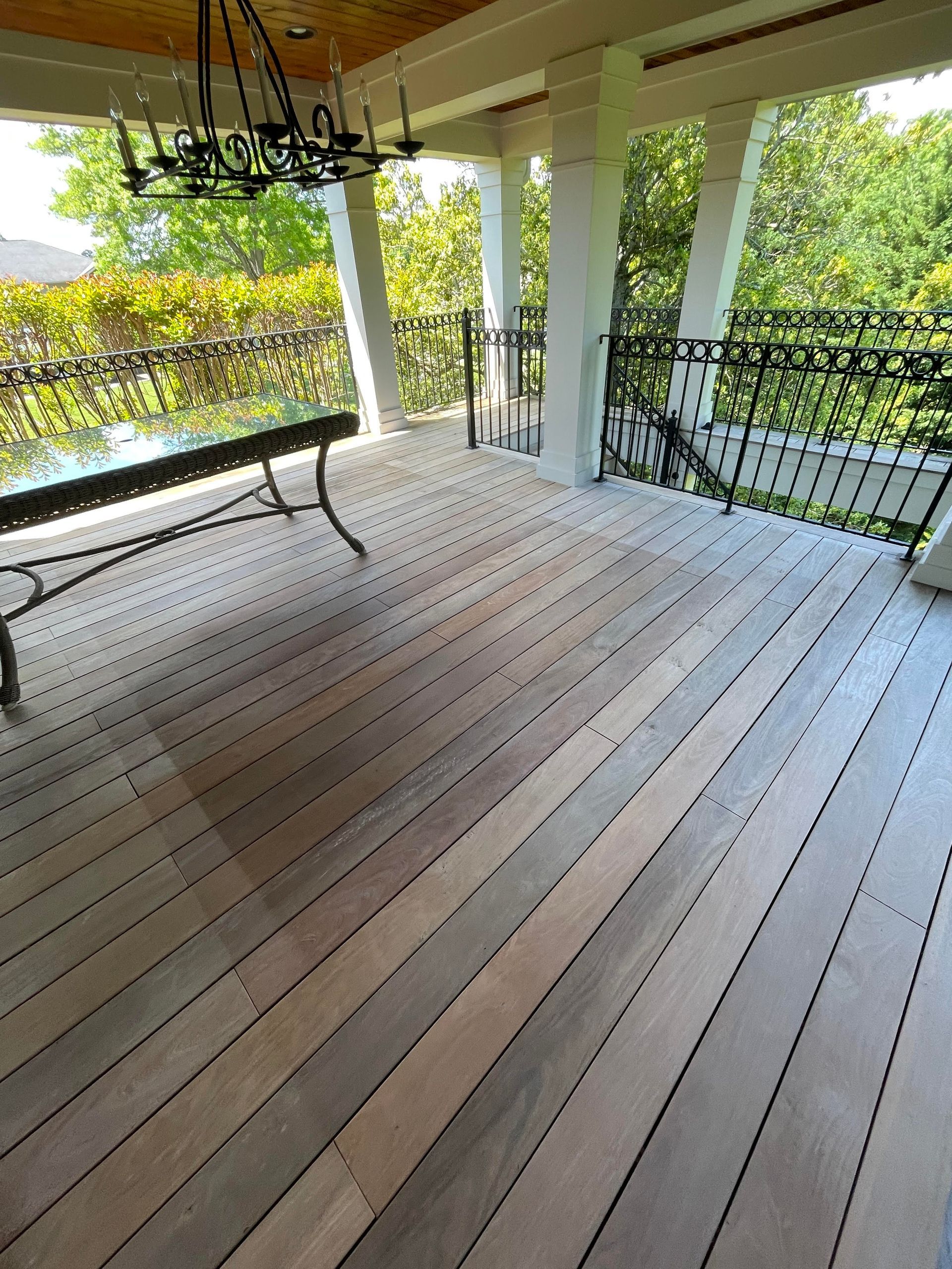 Ipe clean neutralized and dry