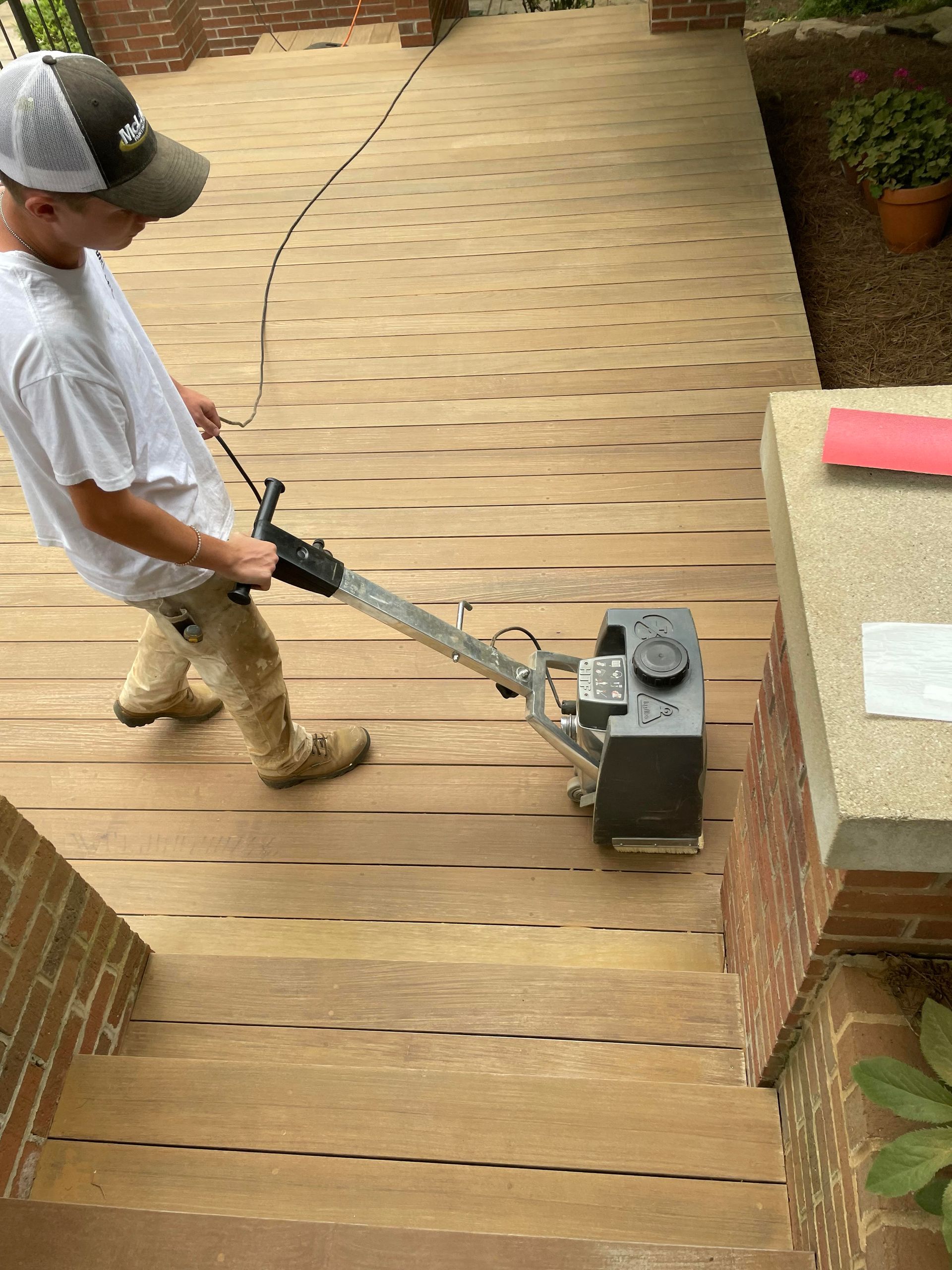 Ipe early sanding and prep