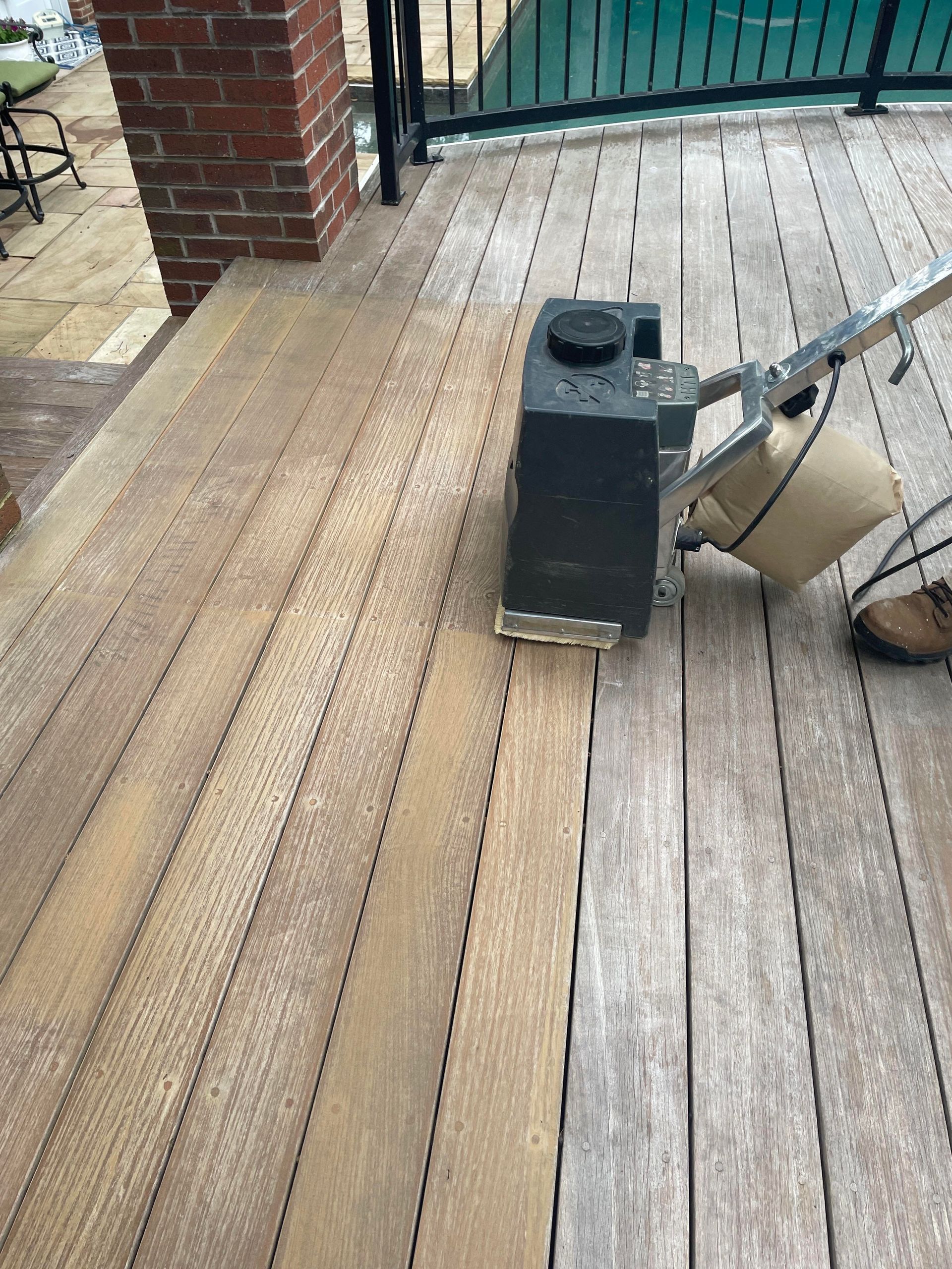 Ipe early sanding and prep