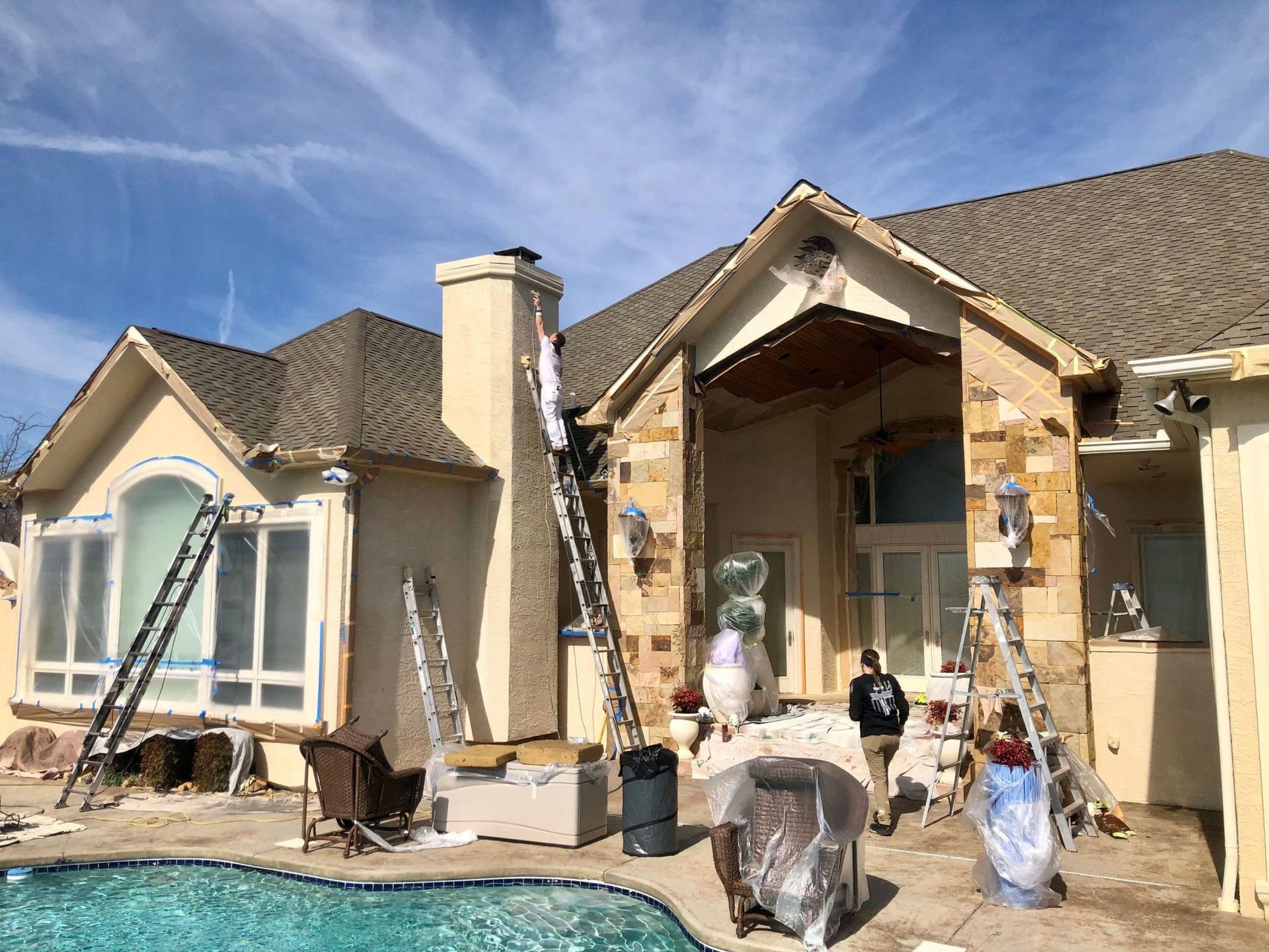 McLains home exterior power washing services