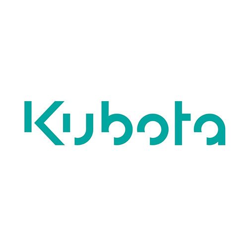 A kubota logo on a white background.