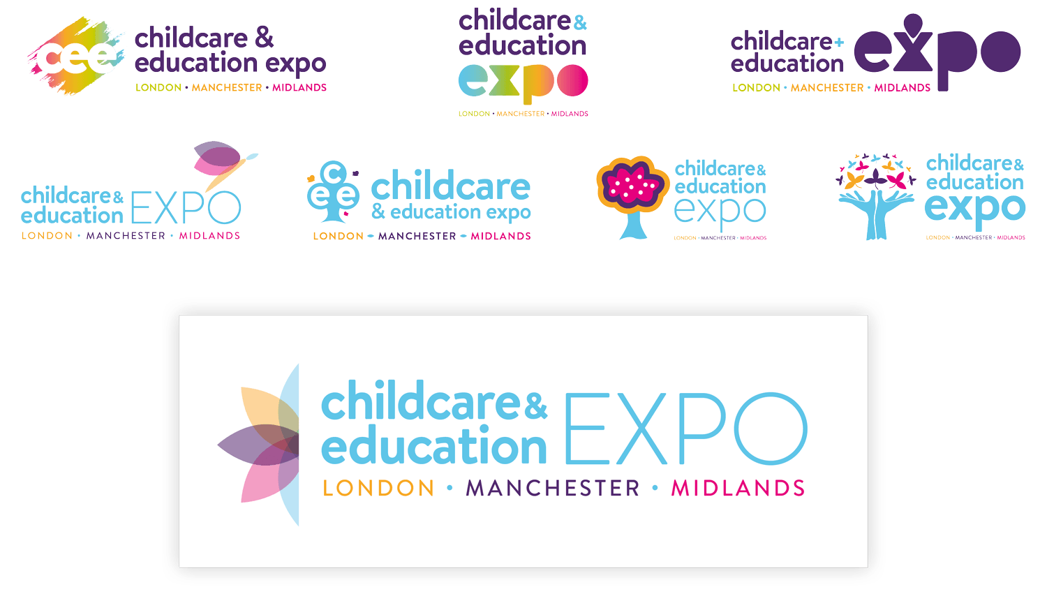 childcare and education expo logo rebrand