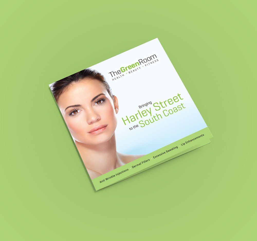 green room mini brochure design