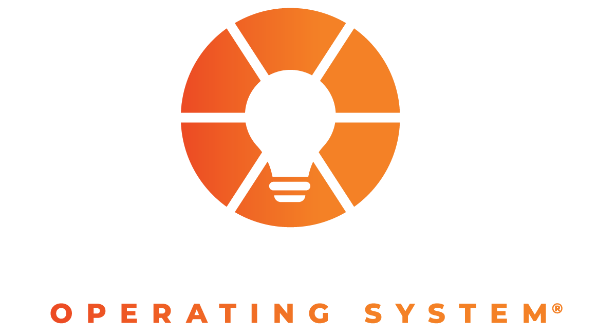 A logo for a company called operating system