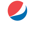 A red , white and blue pepsi logo on a white background.