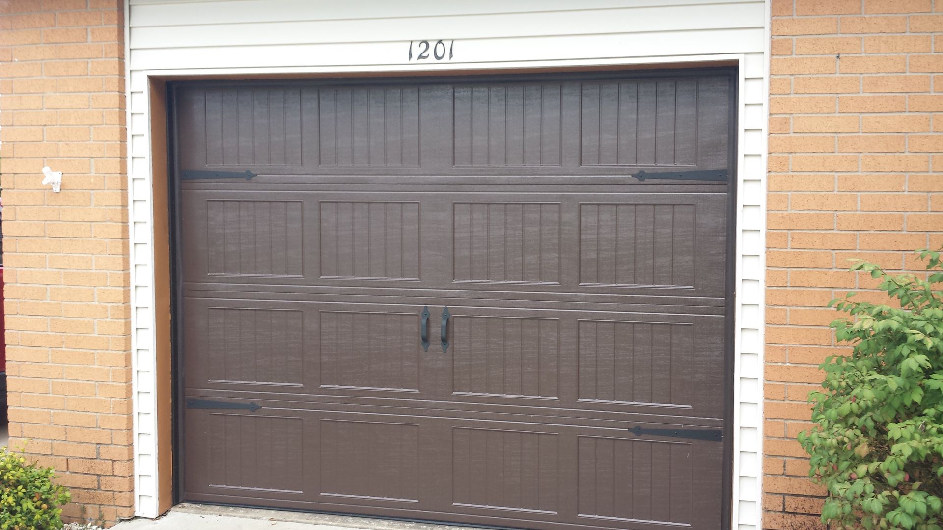Automated garage doors at a storage facility