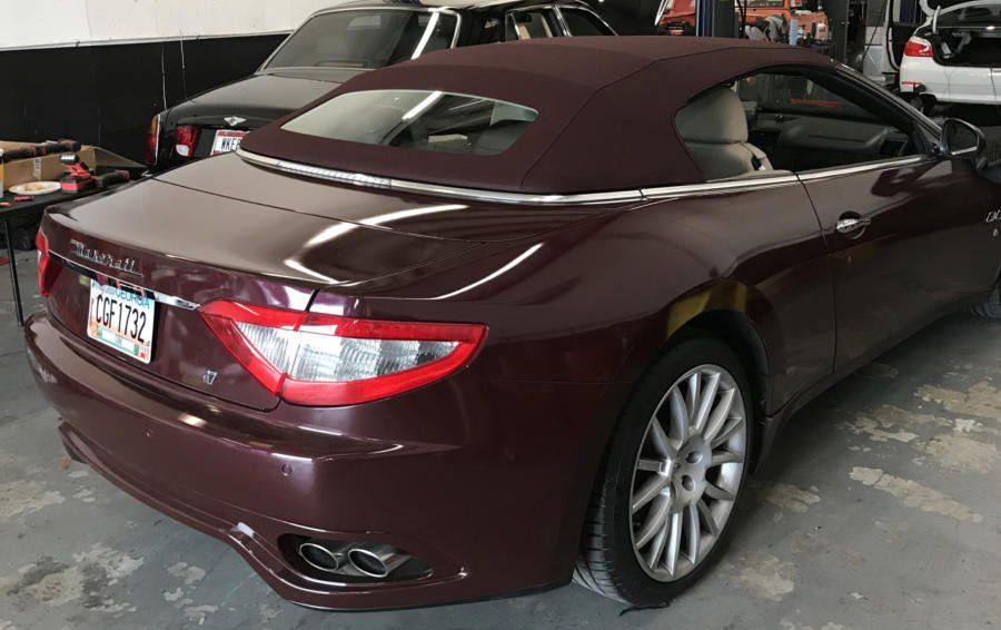 Maroon Car — Snellville, GA — The Convertible Top Man