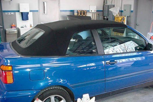 Blue Convertible Car — Snellville, GA — The Convertible Top Man