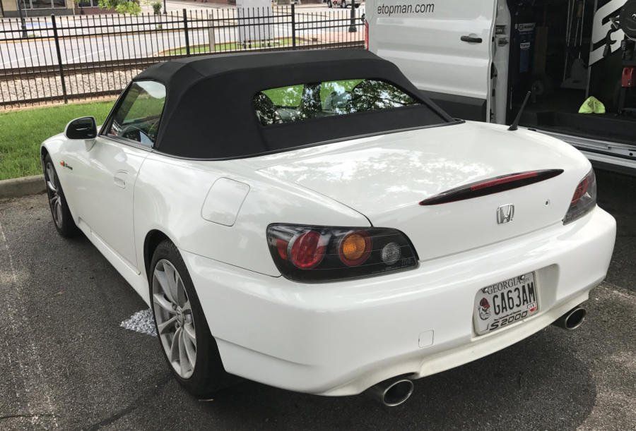 White Car — Snellville, GA — The Convertible Top Man