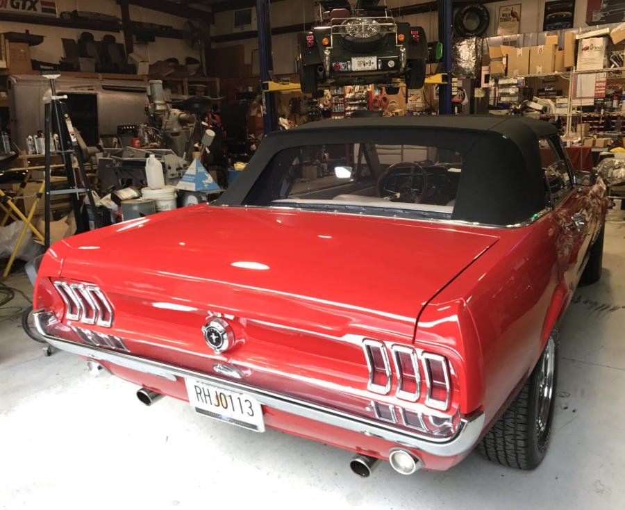 Red Luxury Car — Snellville, GA — The Convertible Top Man