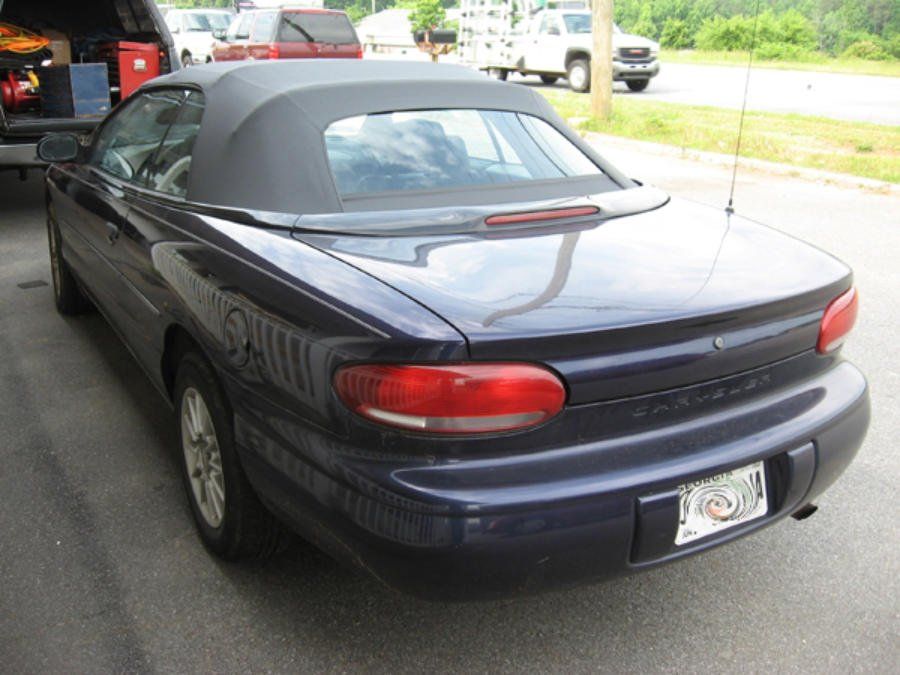 Black Convertible Car — Snellville, GA — The Convertible Top Man