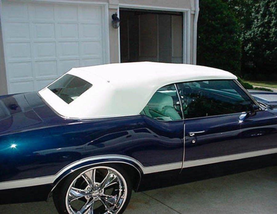 Blue Convertible Car — Snellville, GA — The Convertible Top Man