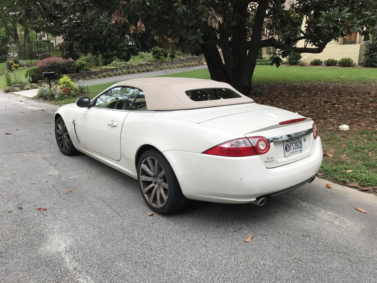 White Convertible Car Service — Snellville, GA — The Convertible Top Man