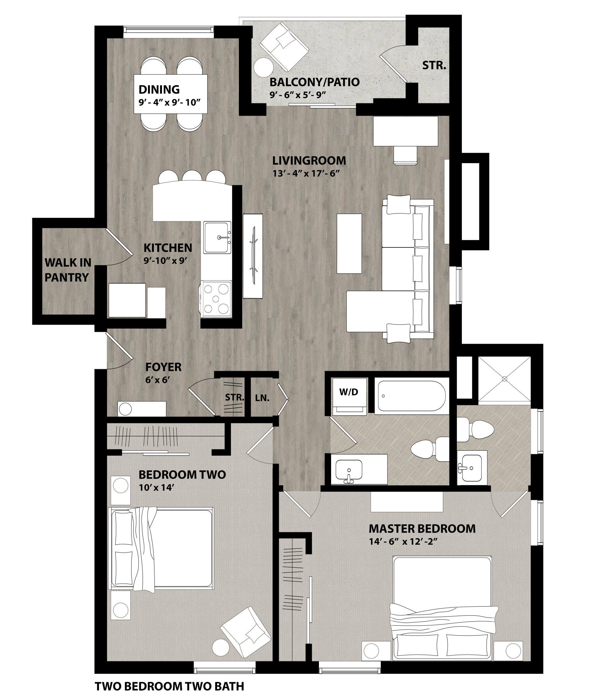 Tunbridge Apartments Floor Plans