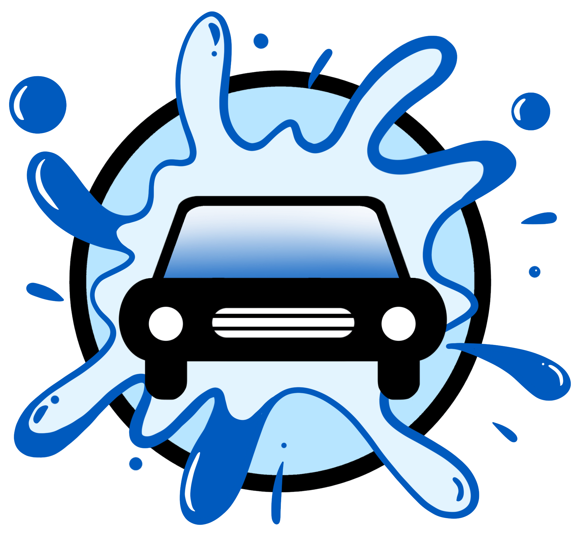 Circle Power Prep Graphic - car with splashing water