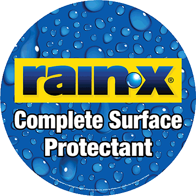 Circle Rain-X Complete Surface Protectant Graphic - Reads RAIN-X Complete Surface Protectant