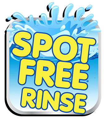 Square Spot Free Rinse Graphic - Reads Spot Free Rinse