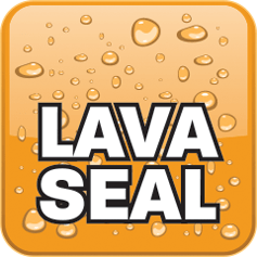 Square Ceramic Lava Pain Sealant Graphic - Reads Lava Seal
